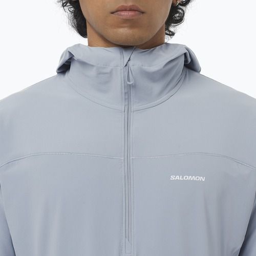 Vyriška bėgimo striukė Salomon Sense Aero Hybrid Half Zip Hooded trade winds