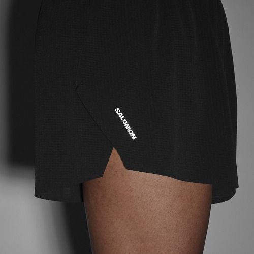 Vyriški bėgimo šortai Salomon Aero SPLT 3" deep black