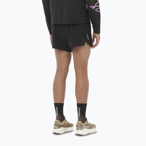 Vyriški bėgimo šortai Salomon Aero SPLT 3" deep black