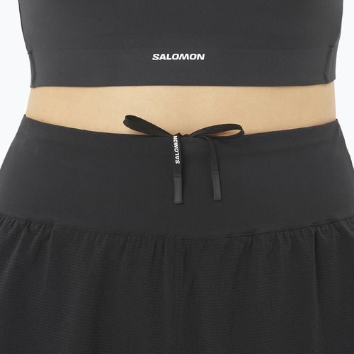 Moteriški bėgimo šortai Salomon Sense Aero Stow 4" deep black
