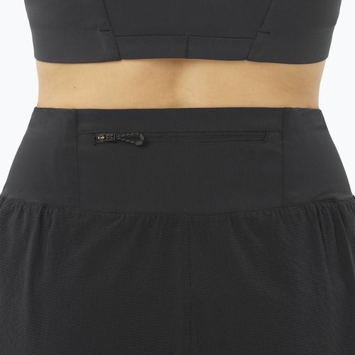 Moteriški bėgimo šortai Salomon Sense Aero Stow 4" deep black