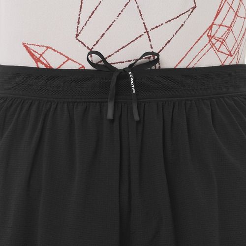 Vyriški bėgimo šortai Salomon Sense Aero Stow 5" deep black