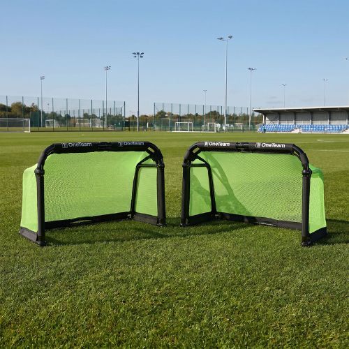 Futbolo vartai OneTeam Swiftgoal 120 x 70 cm black/green