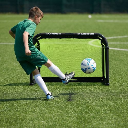 Futbolo vartai OneTeam Swiftgoal 120 x 70 cm black/green