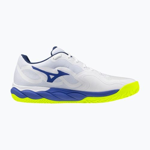 Vyriški teniso batai Mizuno Wave Enforce Court CC white/dazzling blue/lightning