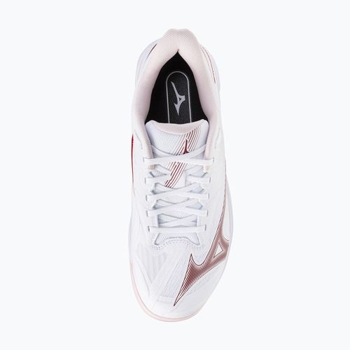 Moteriški teniso batai Mizuno Wave Exceed Court CC W white/pinkesque/barbados cherr
