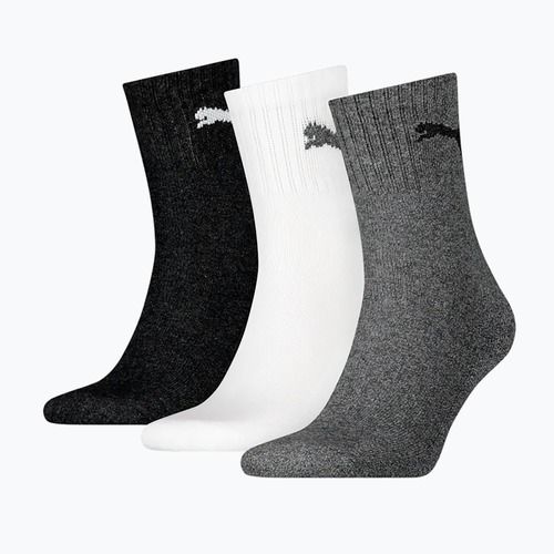 Kojinės PUMA Short Crew 3 pairs grey/white/black