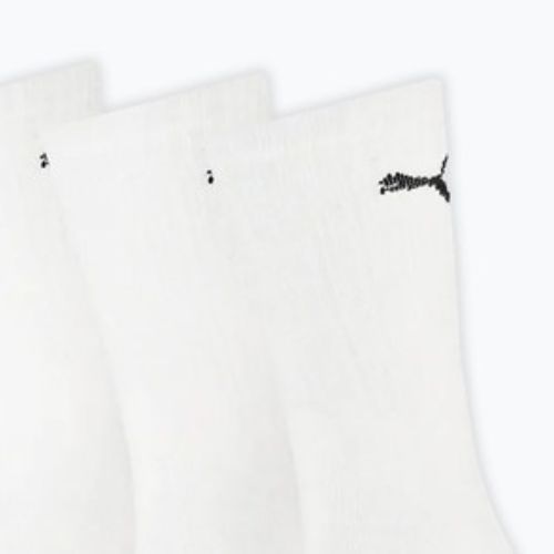 Kojinės PUMA Sport Crew Stripe 3 pairs white