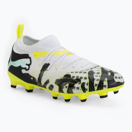 Vaikiški futbolo batai PUMA Future 9 Match Creativity Fg/Ag Jr yellow alert/mint jelly/puma white/puma black