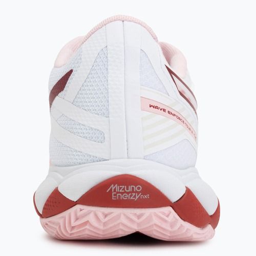 Moteriški teniso batai Mizuno Wave Enforce Tour 2 CC white/pinkesque/barbados/cherry