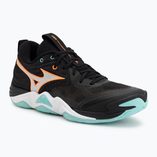 Tinklinio bateliai Mizuno Wave Momentum Elite black/tangelo/ice green