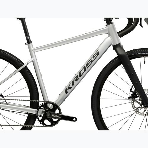 Gravel dviratis KROSS Esker 1.0 grey/graphite/matte