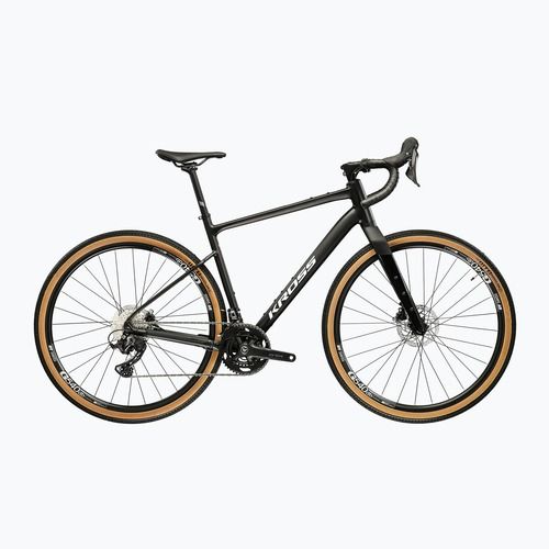 Gravel dviratis KROSS Esker 6.0 black/white/matte/gloss