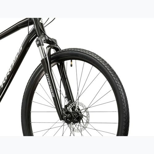Kroso dviratis KROSS Evado 4.0 black/silver/gloss