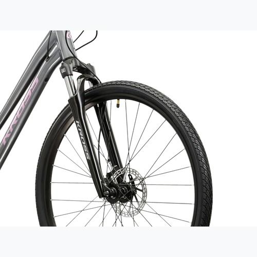 Moteriškas krosinis dviratis KROSS Evado 4.0 In grey/pink/gloss