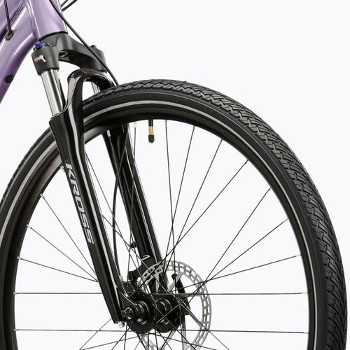 Moteriškas krosinis dviratis KROSS Evado 5.0 In purple/black/gloss