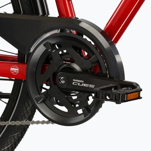 Moteriškas žygio dviratis KROSS Trans 5.0 In red/silver/gloss