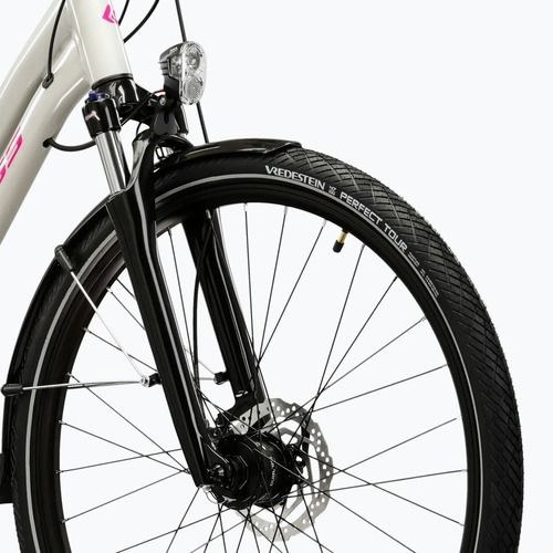 Moteriškas žygio dviratis KROSS Trans 5.0 In grey/pink/gloss
