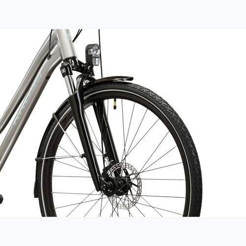 Moteriškas žygio dviratis KROSS Trans 3.0 In silver/gray/gloss