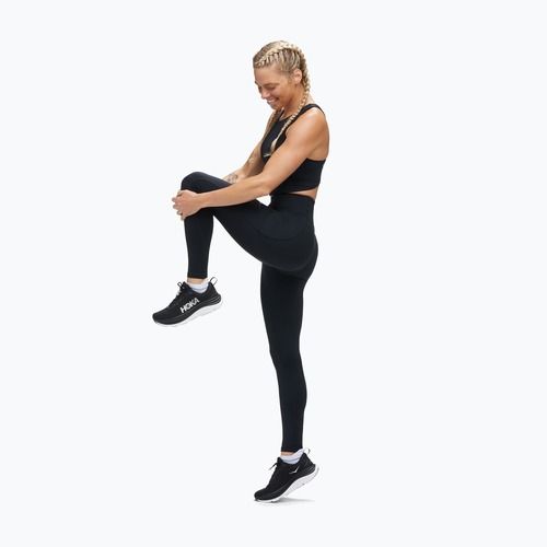 Moteriškos bėgimo tamprės HOKA Elaro Knit Tight 27" black