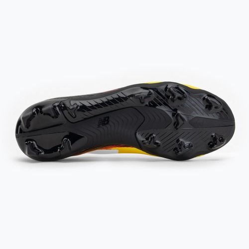 Vaikiški futbolo batai New Balance Furon Team V8 FG punch yellow/black 100/fire cracker