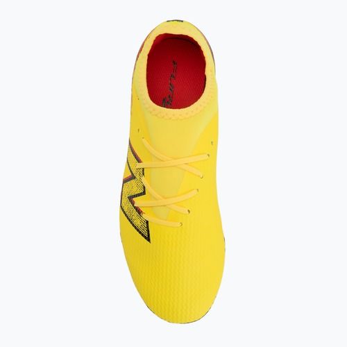 Vaikiški futbolo batai New Balance Furon Team V8 FG punch yellow/black 100/fire cracker