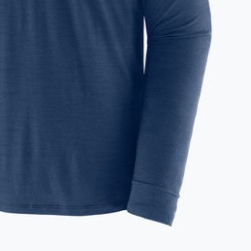 Vyriški marškinėliai ilgomis rankovėmis Patagonia Cap Cool Merino Blend Graphic heritage header/clement blue