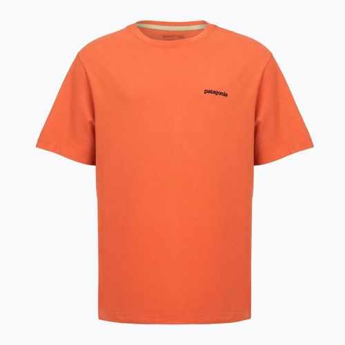 Vyriški marškinėliai Patagonia P-6 Logo coal orange