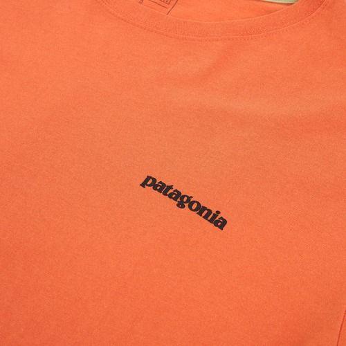 Vyriški marškinėliai Patagonia P-6 Logo coal orange