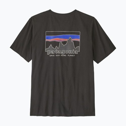 Vyriški marškinėliai Patagonia '73 Skyline ink black