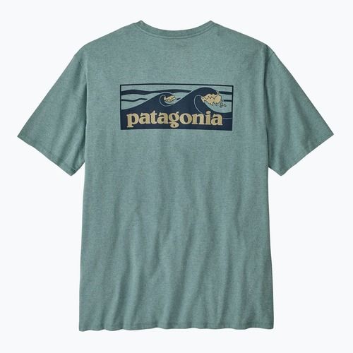 Vyriški marškinėliai Patagonia Boardshort Logo Pocket Responsibili blue sage