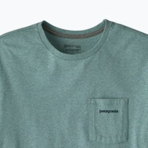 Vyriški marškinėliai Patagonia Boardshort Logo Pocket Responsibili blue sage