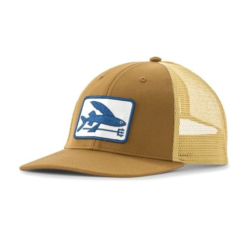 Moteriška kepurė su snapeliu Patagonia Flying Fish LoPro Trucker flying fish fork/bobcat brown