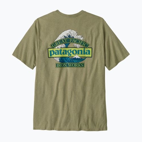 Vyriški žygio marškinėliai Patagonia Great Waves Responsibili Tee gumtree green