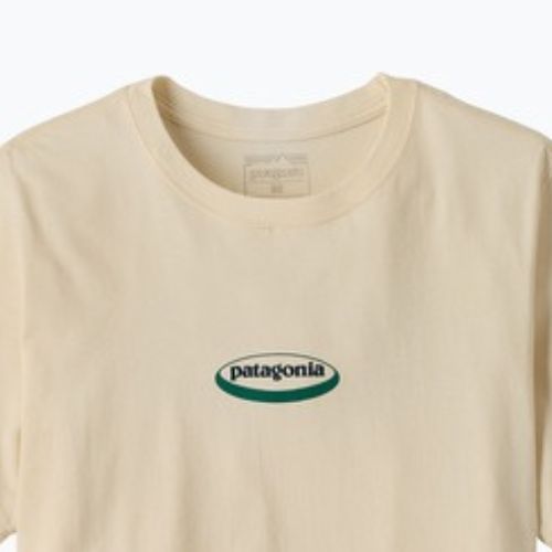 Vyriški marškinėliai Patagonia '95 Oval Logo undyed natural