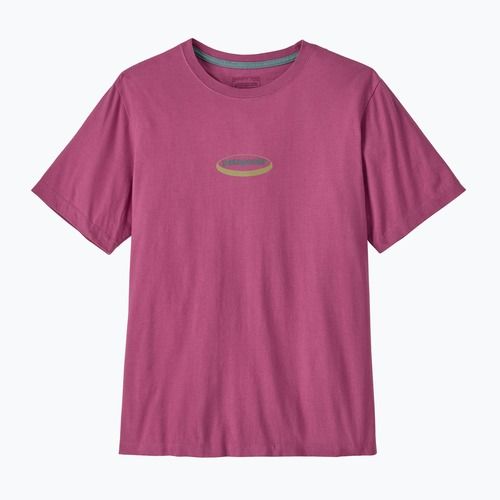 Vyriški marškinėliai Patagonia '95 Oval Logo faded magenta
