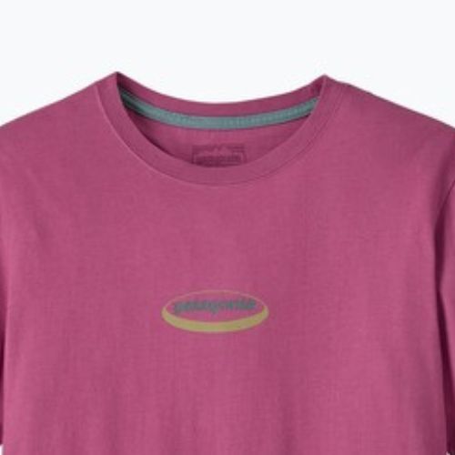 Vyriški marškinėliai Patagonia '95 Oval Logo faded magenta