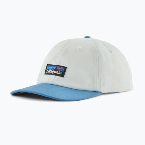 Kepurė su snapeliu Patagonia P-6 Label Trad birch white w/shore blue