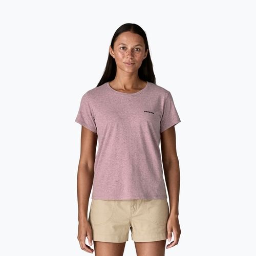 Moteriški marškinėliai Patagonia P-6 Logo Responsibili-Tee qulet violet
