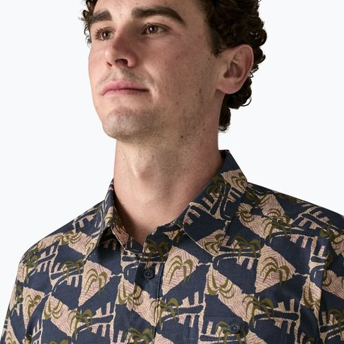 Vyriški marškiniai Patagonia Go To jaguar geo/dolomite blue