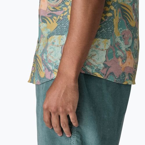 Vyriški marškiniai Patagonia Go To moon tripper/blue sage