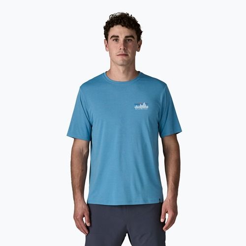 Vyriški marškinėliai Patagonia Capilene Cool Daily - '73 Skyline shore blue/light shore blue x-dye
