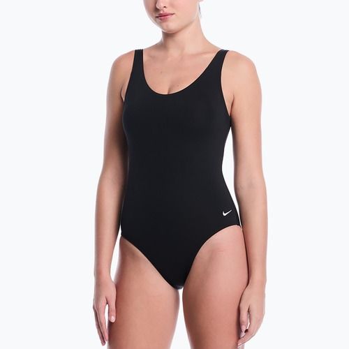 Moteriškas vientisas maudymosi kostiumėlis Nike Essential U-Back black