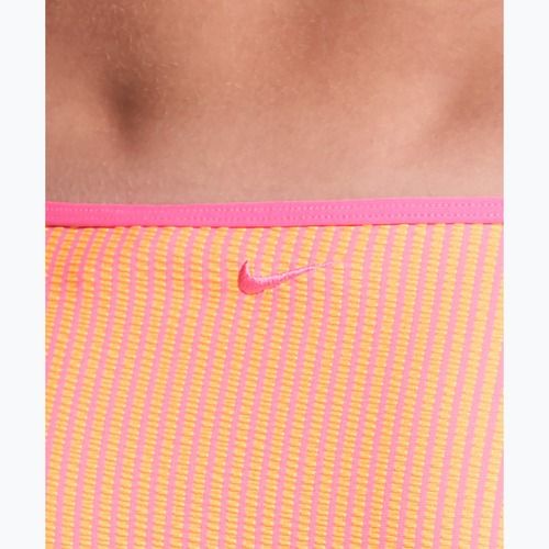 Maudymosi kostiumo apatinė dalis Nike Ripple Texture Hipster Bikini pink glow