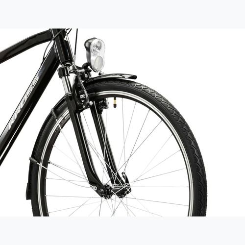 Vyriškas žygio dviratis KROSS Trans 1.0 black/silver/gloss