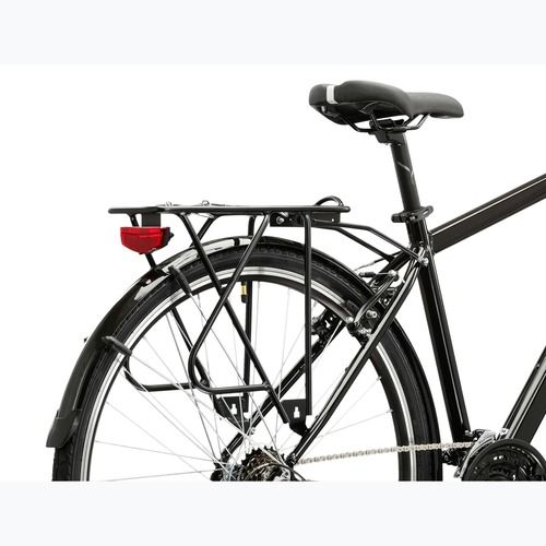 Vyriškas žygio dviratis KROSS Trans 1.0 black/silver/gloss
