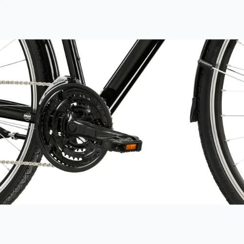 Vyriškas žygio dviratis KROSS Trans 1.0 black/silver/gloss