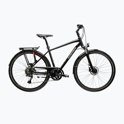 Vyriškas žygio dviratis KROSS Trans 7.0 black/silver/gloss