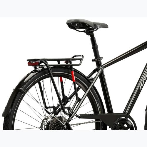 Vyriškas žygio dviratis KROSS Trans 7.0 black/silver/gloss