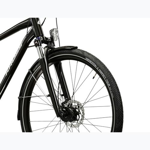 Vyriškas žygio dviratis KROSS Trans 7.0 black/silver/gloss